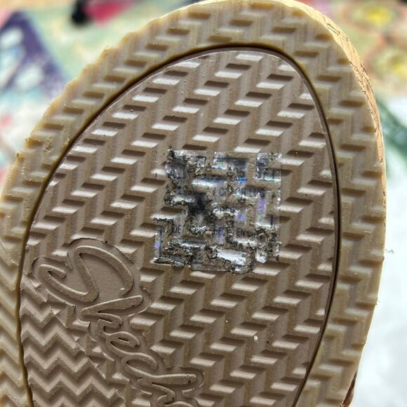 Skechers Brown Sling Back Strappy Beverlee After Sunrise Wedge Sandal 8 - Picture 9 of 9